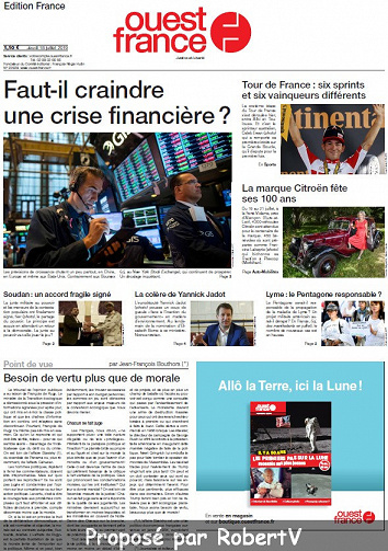 Ouest France - Jeudi 18 Juillet 2019