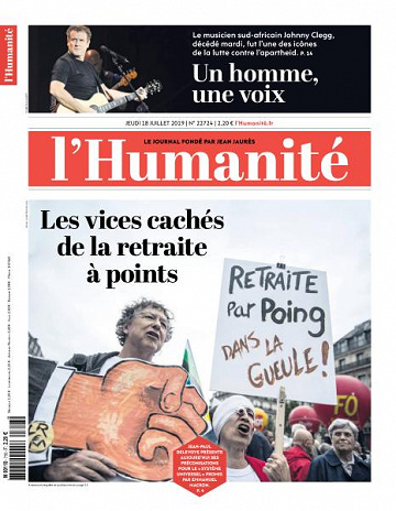 L’Humanite du Jeudi 18 Juillet 2019