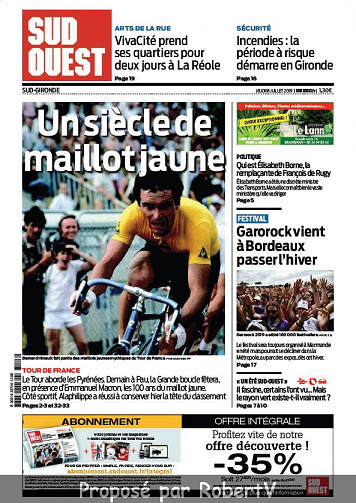 Sud Ouest Sud-Gironde - Jeudi 18 Juillet 2019