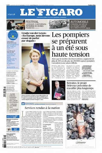 Le Figaro du Vendredi 19 Juillet 2019