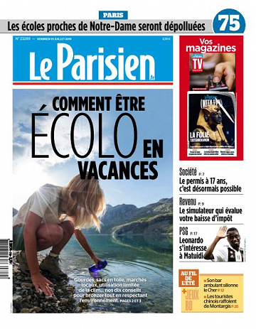 Le Parisien du Vendredi 19 Juillet 2019