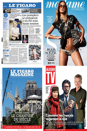 Pack Le Figaro + ses 3 Suppléments - Vendredi 19 Juillet 2019