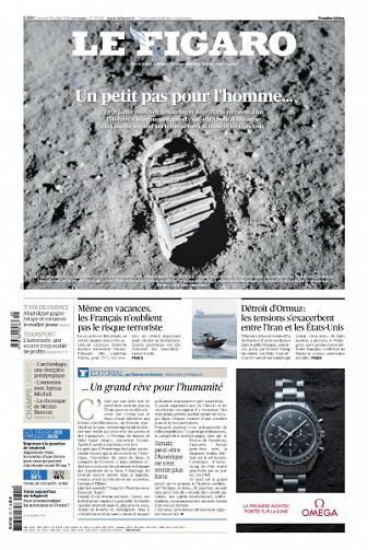 Le Figaro du Samedi 20 et Dimanche 21 Juillet 2019