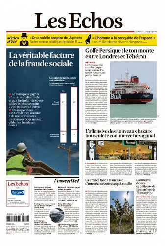 Les Echos du Lundi 22 Juillet 2019