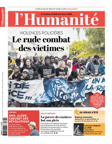 L’Humanite du Lundi 22 Juillet 2019