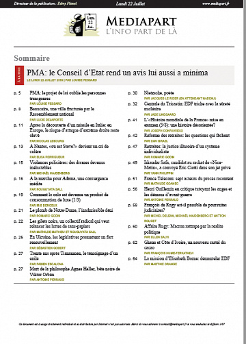 Mediapart Du Lundi 22 Juillet 2019