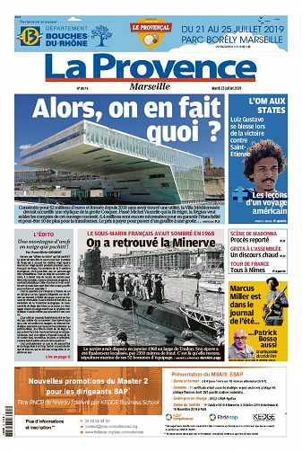La Provence Marseille du mardi 23 juillet 2019