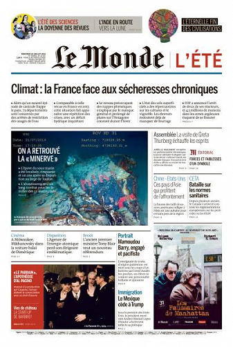 Le Monde du Mercredi 24 Juillet 2019