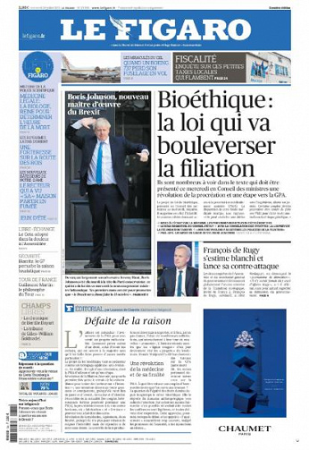 Le Figaro du Mercredi 24 Juillet 2019