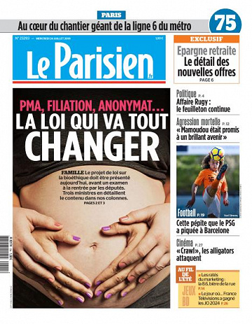 Le Parisien du Mercredi 24 Juillet 2019
