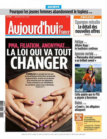 Aujourd’hui en France - Mercredi 24 Juillet 2019