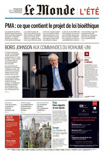 Le Monde du Jeudi 25 Juillet 2019