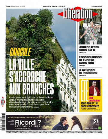 Libération du Vendredi 26 Juillet 2019