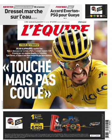 L’equipe du Vendredi 26 Juillet 2019