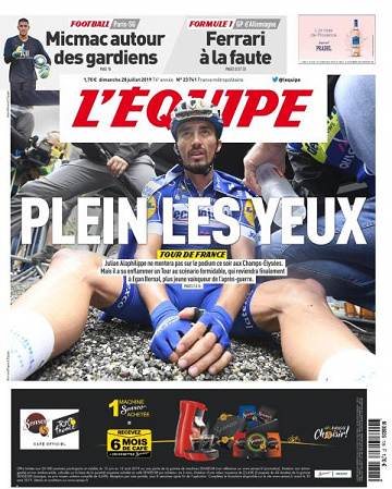 L’equipe du Dimanche 28 Juillet 2019