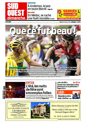 Sud Ouest Dimanche- Gironde - Dimanche 28 Juillet 2019