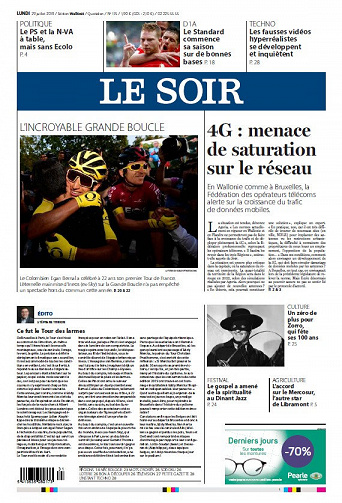Le Soir - Lundi 29 Juillet 2019