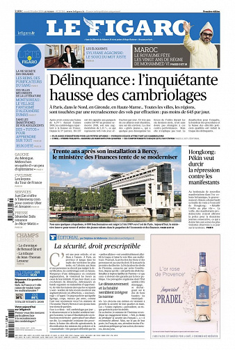 Le Figaro du Mardi 30 Juillet 2019