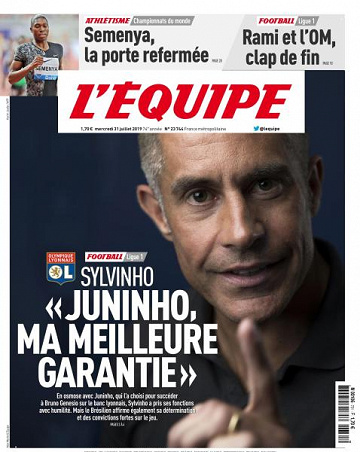 L’equipe du Mercredi 31 Juillet 2019
