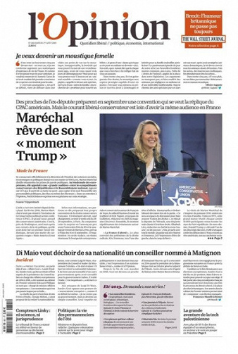 L’Opinion du Jeudi 1er Août 2019