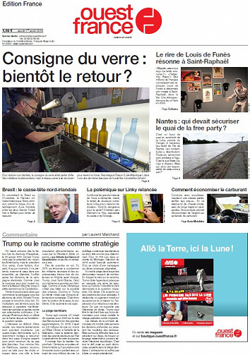 Ouest France - Jeudi 1er Août 2019