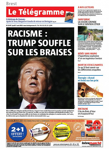 Le Télégramme - Brest - Jeudi 1er Août 2019