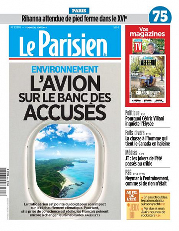 Le Parisien du Vendredi 2 Août 2019
