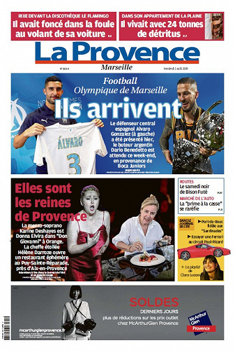 La Provence Marseille - Vendredi 2 Août 2019