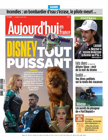 Aujourd’hui en France - Samedi 3 Août 2019