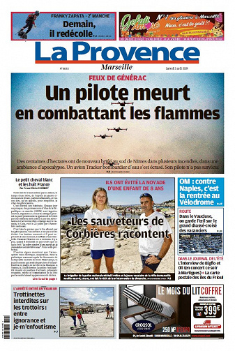 La Provence Marseille - Samedi 3 Août 2019