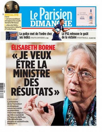 Le Parisien du Dimanche 4 Août 2019