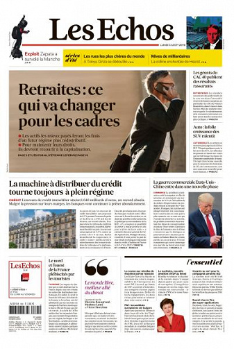 Les Echos du Lundi 5 Août 2019