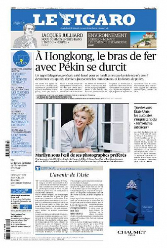 Le Figaro du Lundi 5 Août 2019