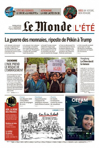 Le Monde du Mercredi 7 Août 2019