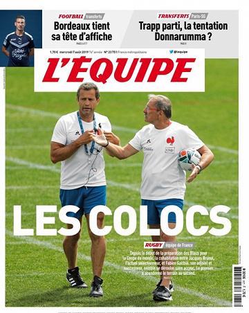 L’equipe du Mercredi 7 Août 2019
