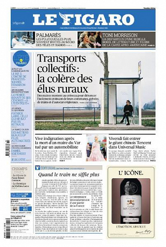 Le Figaro du Mercredi 7 Aout 2019