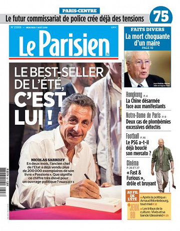 Le Parisien du Mercredi 7 Août 2019