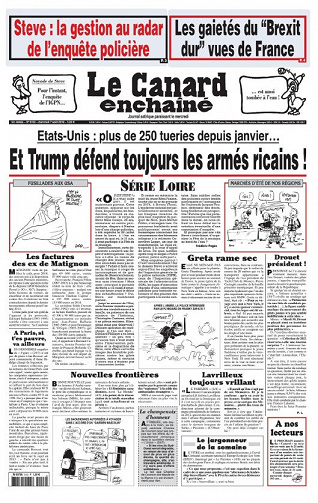 Le Canard enchaîné - Mercredi 7 Août 2019