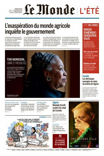 Le Monde du Jeudi 8 Août 2019