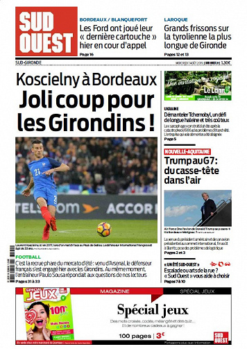 Sud Ouest Sud-Gironde - Mercredi 7 Août 2019
