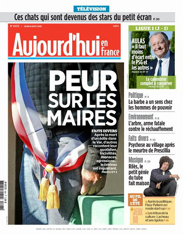 Aujourd’hui en France du Jeudi 8 Août 2019
