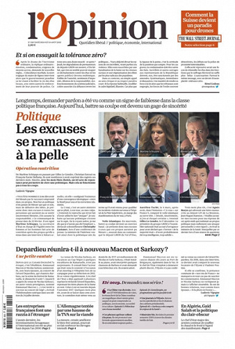 L’Opinion du Vendredi 9 et Samedi 10 Août 2019