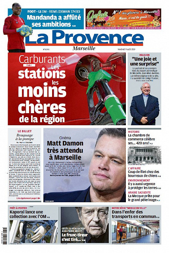 La Provence Marseille - Vendredi 9 Août 2019