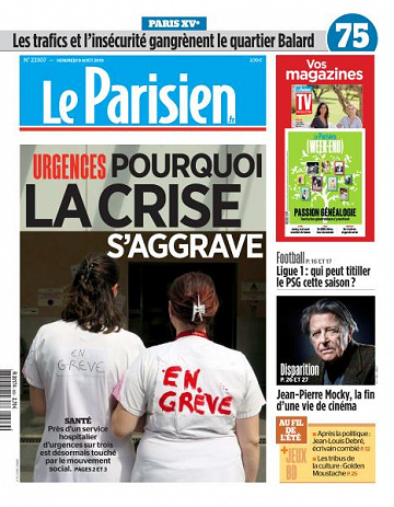 Le Parisien du Vendredi 9 Août 2019