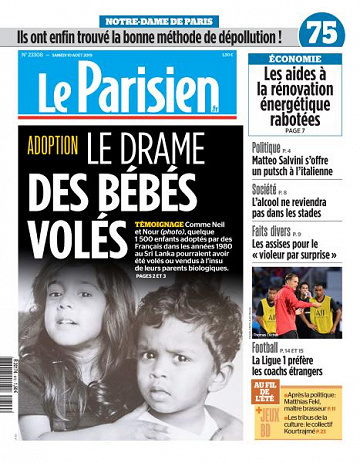 Le Parisien du Samedi 10 Août 2019