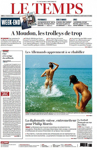 Le Temps - Samedi 10 et Dimanche 11 Août 2019