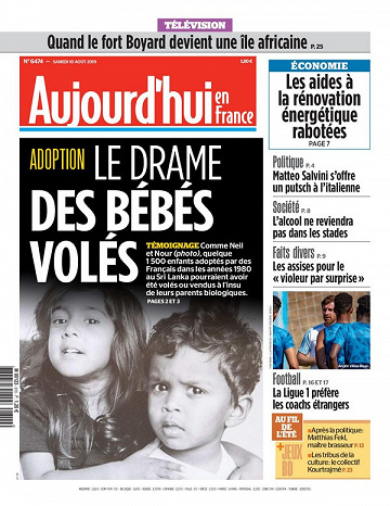 Aujourd’hui en France - Samedi 10 Août 2019
