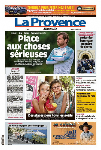 La Provence Marseille - Samedi 10 Août 2019