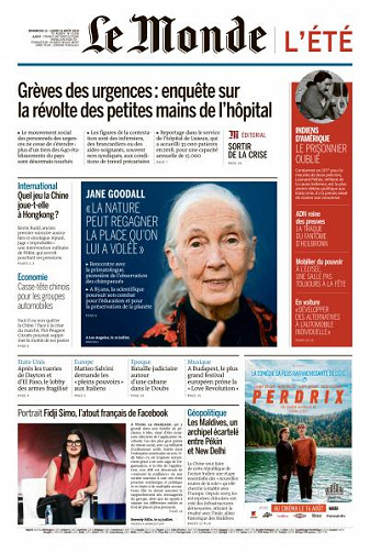 Le Monde du Dimanche 11 et Lundi 12 Août 2019