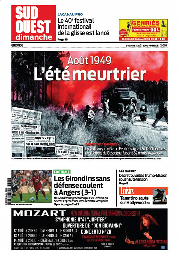 Sud Ouest Dimanche -Gironde - Dimanche 11 Août 2019